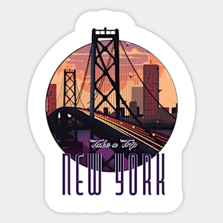 Take a Trip to New York Sticker